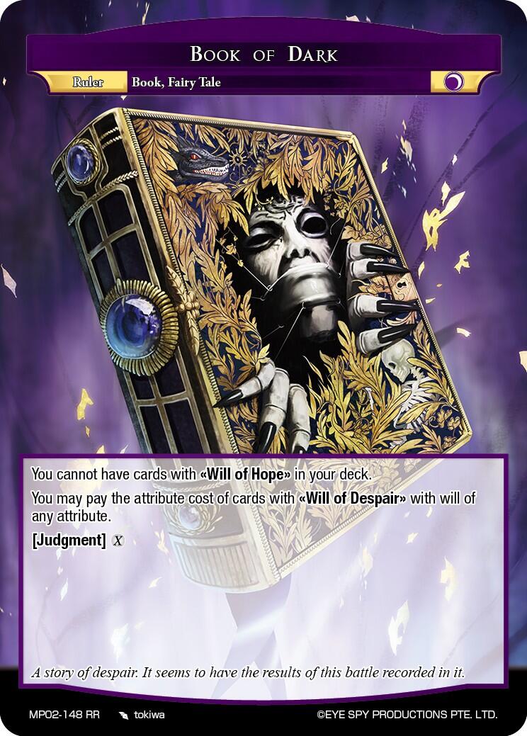 Book of Dark // Lapistory, Subjugation Fairy Tale (MP02-148 JR) [Masterpiece Collection 02 "Fates Reunited!"] | Jomio and Rueliete's Cards and Comics