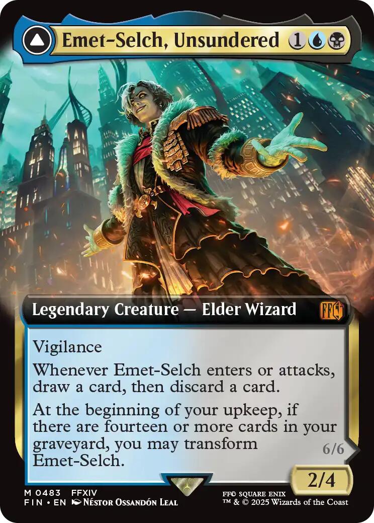 Emet-Selch, Unsundered // Hades, Sorcerer of Eld (Extended Art) [FINAL FANTASY] | Jomio and Rueliete's Cards and Comics
