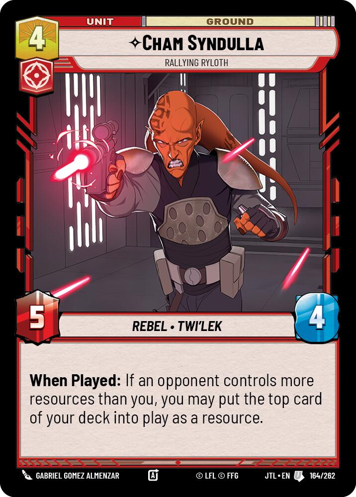 Cham Syndulla - Rallying Ryloth (164/262) (164/257) [Jump to Lightspeed] | Jomio and Rueliete's Cards and Comics
