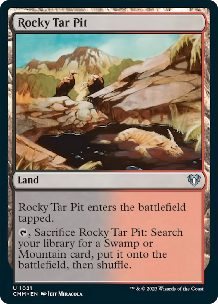 Rocky Tar Pit [Commander Masters] | Jomio and Rueliete's Cards and Comics