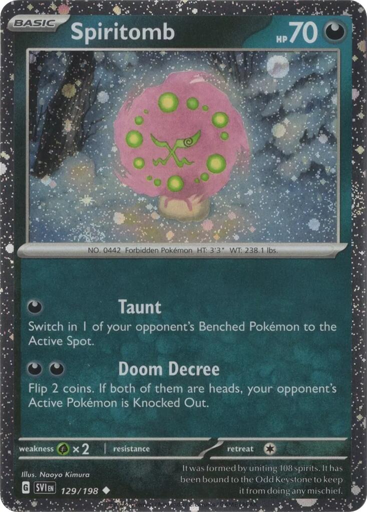 Spiritomb (129/198) (Cosmo Holo) [Scarlet & Violet: Black Star Promos] | Jomio and Rueliete's Cards and Comics