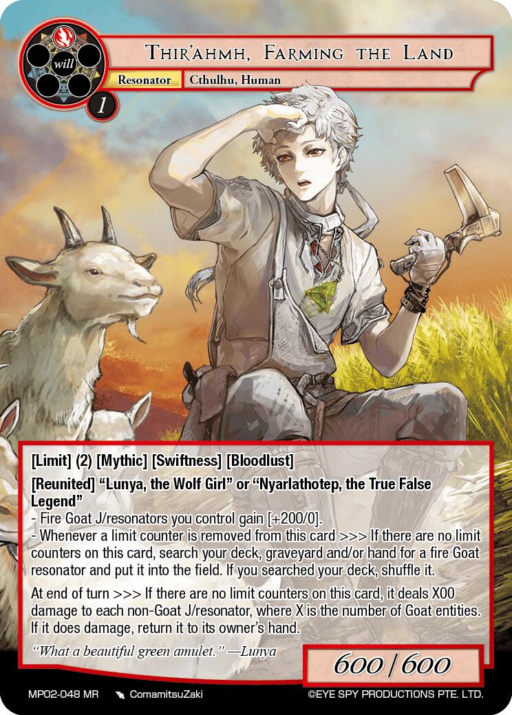 Thir'ahmh, Farming the Land (MP02-048 MR) [Masterpiece Collection 02 "Fates Reunited!"] | Jomio and Rueliete's Cards and Comics