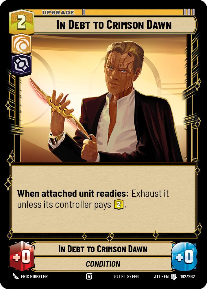 In Debt to Crimson Dawn (192/262) (192/257) [Jump to Lightspeed] | Jomio and Rueliete's Cards and Comics