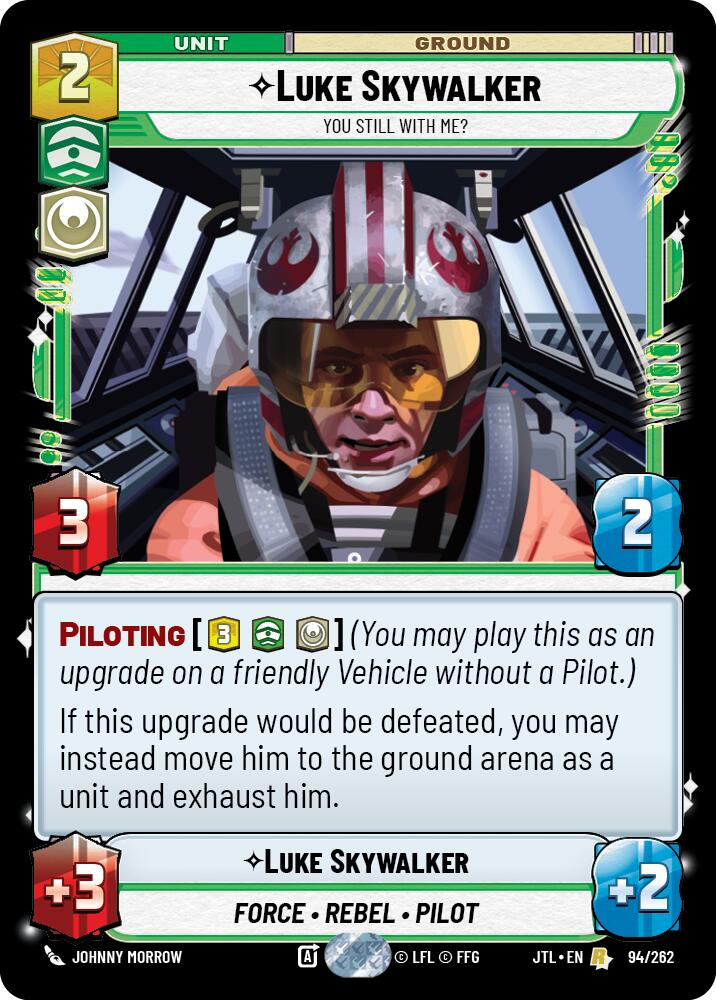 Luke Skywalker - You Still With Me? (094/262) (094/257) [Jump to Lightspeed] | Jomio and Rueliete's Cards and Comics