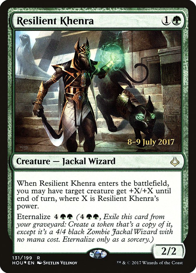 Resilient Khenra [Hour of Devastation Prerelease Promos] | Jomio and Rueliete's Cards and Comics