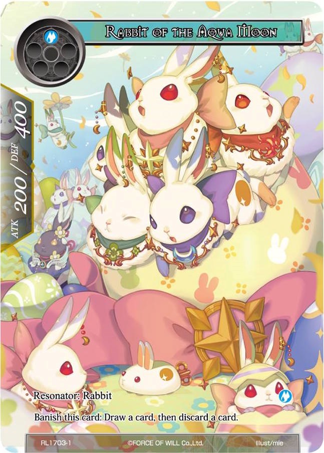 Rabbit of the Aqua Moon (RL1703-1) [Promo Cards] | Jomio and Rueliete's Cards and Comics