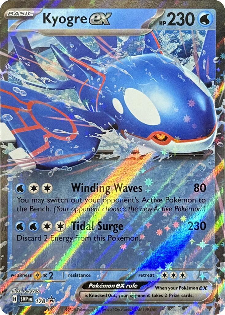 Kyogre ex (178) [Scarlet & Violet: Black Star Promos] | Jomio and Rueliete's Cards and Comics