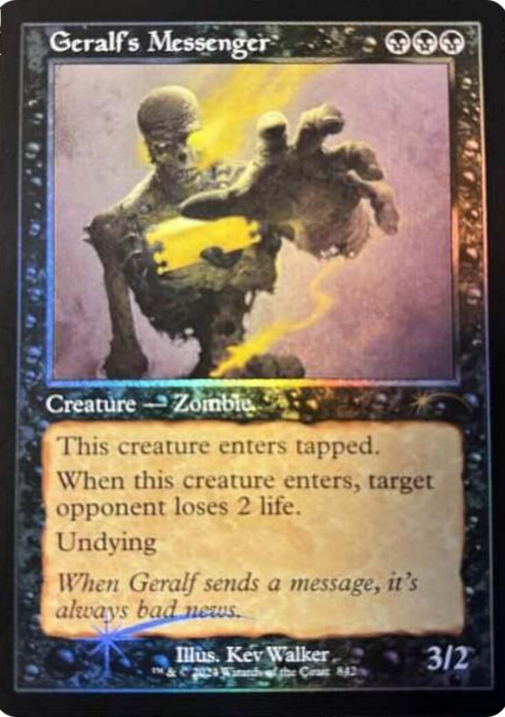 Geralf's Messenger (842) (Retro Frame) [Secret Lair Drop Series] | Jomio and Rueliete's Cards and Comics
