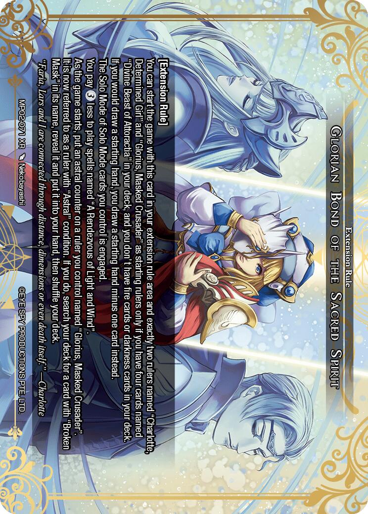 Glorian Bond of the Sacred Spirit (MP02-071 XR) [Masterpiece Collection 02 "Fates Reunited!"] | Jomio and Rueliete's Cards and Comics