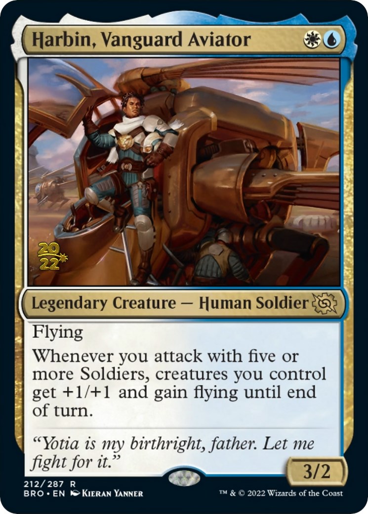 Harbin, Vanguard Aviator [The Brothers' War Prerelease Promos] | Jomio and Rueliete's Cards and Comics