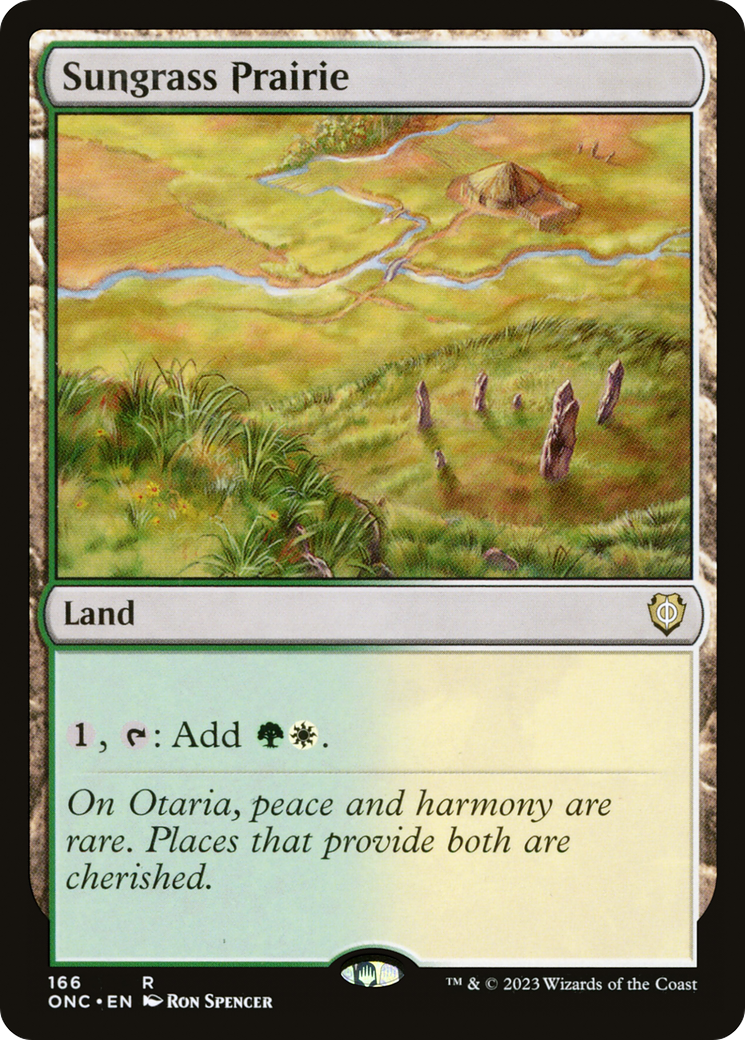 Sungrass Prairie [Phyrexia: All Will Be One Commander] | Jomio and Rueliete's Cards and Comics