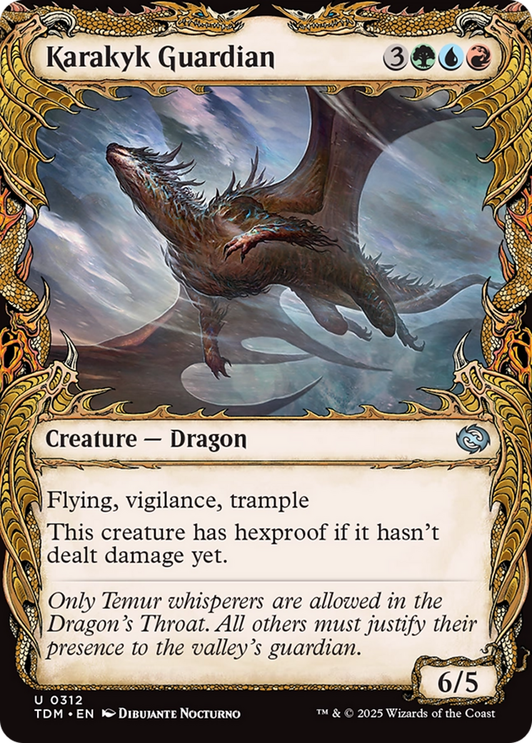 Karakyk Guardian (Showcase) [Tarkir: Dragonstorm] | Jomio and Rueliete's Cards and Comics