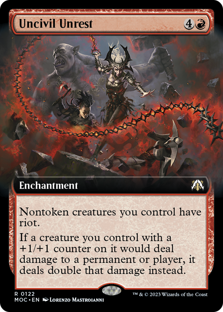 Uncivil Unrest (Extended Art) [March of the Machine Commander] | Jomio and Rueliete's Cards and Comics