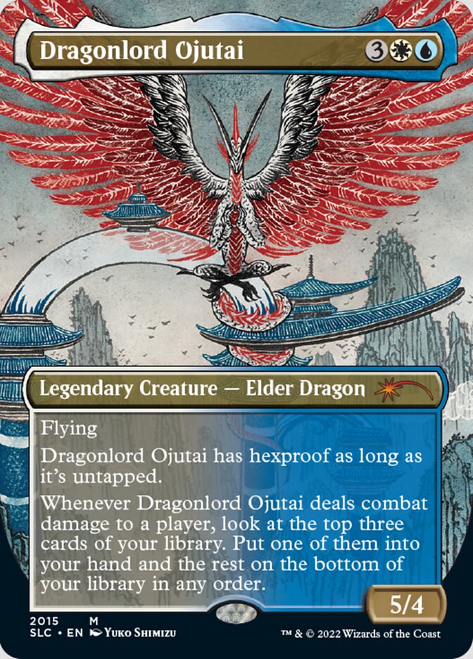 Dragonlord Ojutai (Borderless) [Secret Lair Countdown Kit] | Jomio and Rueliete's Cards and Comics