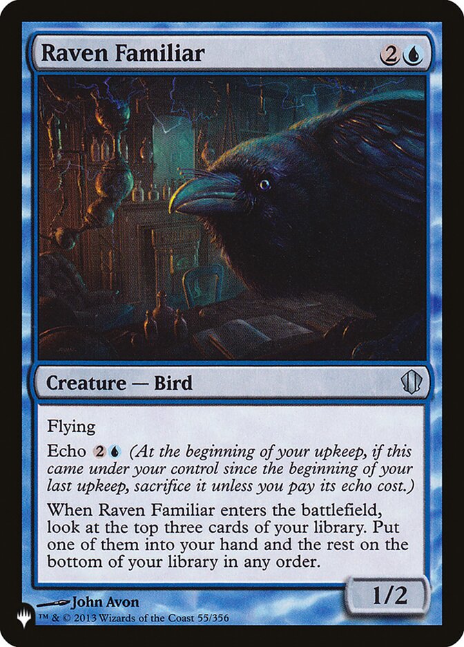 Raven Familiar [The List] | Jomio and Rueliete's Cards and Comics