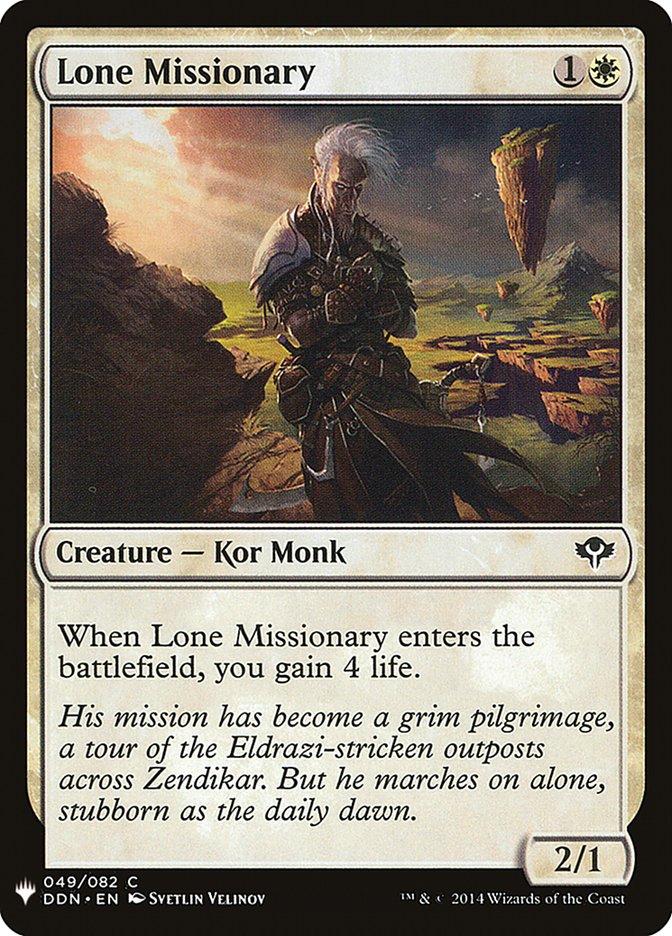 Lone Missionary [Mystery Booster] | Jomio and Rueliete's Cards and Comics