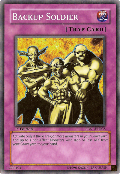 Backup Soldier [5DS1-EN035] Common | Jomio and Rueliete's Cards and Comics