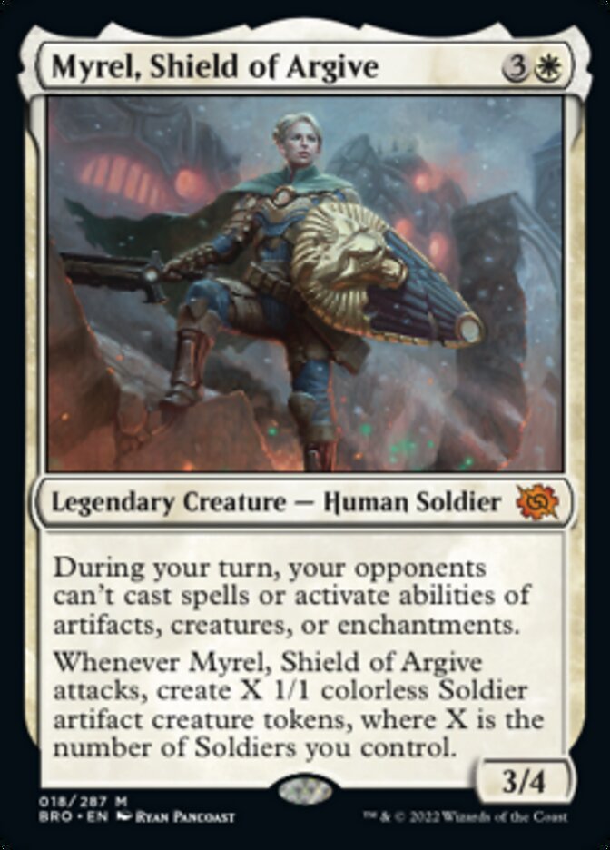 Myrel, Shield of Argive (Promo Pack) [The Brothers' War Promos] | Jomio and Rueliete's Cards and Comics