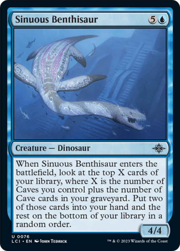 Sinuous Benthisaur [The Lost Caverns of Ixalan] | Jomio and Rueliete's Cards and Comics