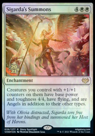 Sigarda's Summons [Innistrad: Crimson Vow Prerelease Promos] | Jomio and Rueliete's Cards and Comics