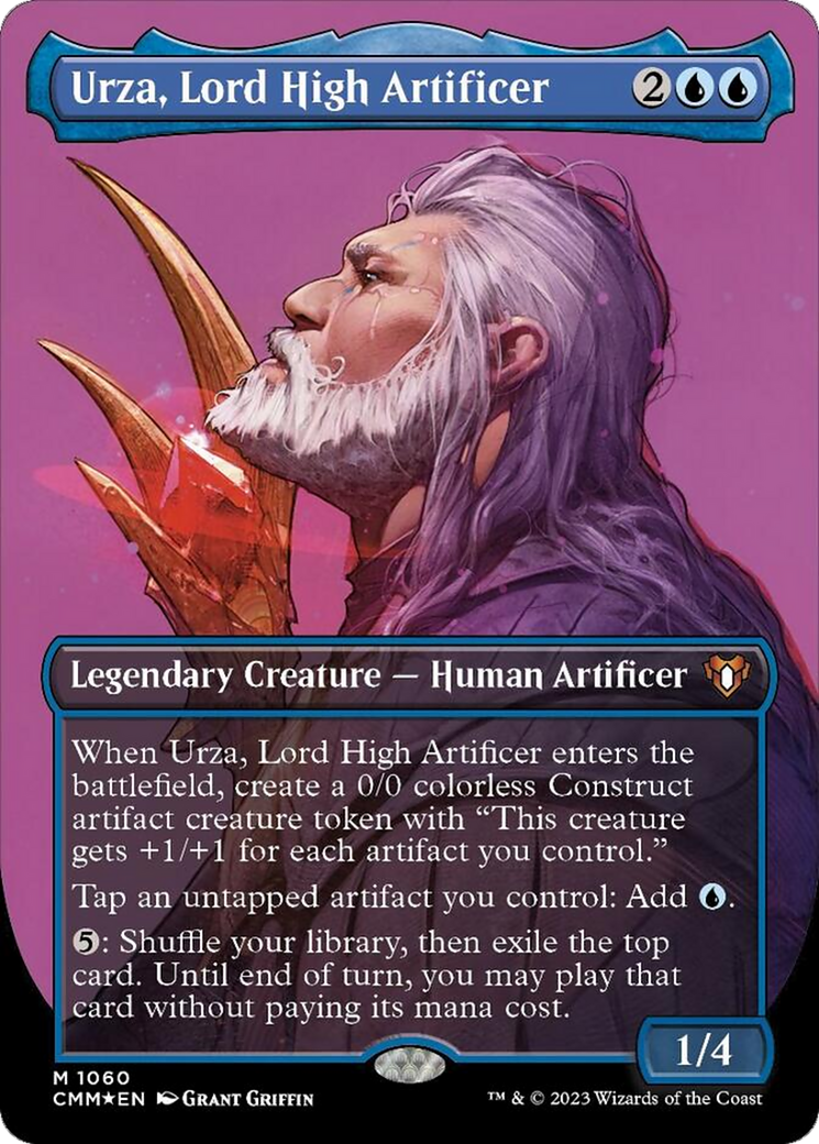 Urza, Lord High Artificer (Borderless Textured Foil Frame Break) [Commander Masters] | Jomio and Rueliete's Cards and Comics