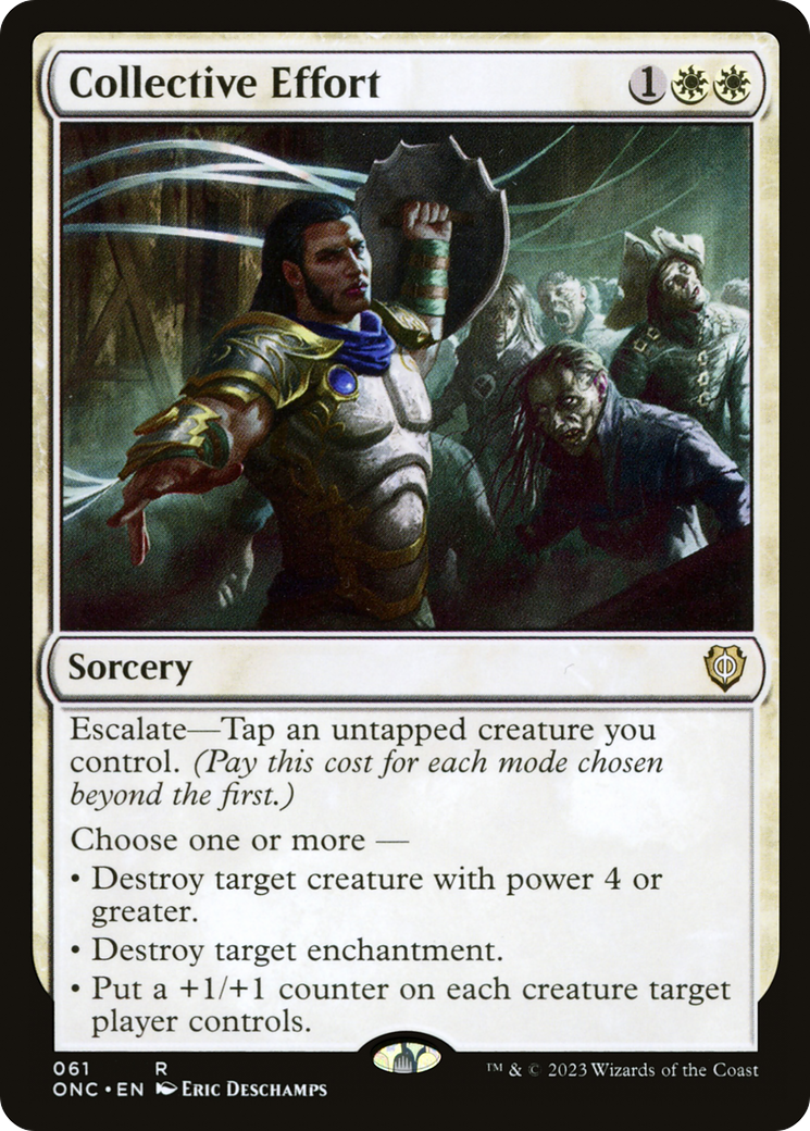 Collective Effort [Phyrexia: All Will Be One Commander] | Jomio and Rueliete's Cards and Comics