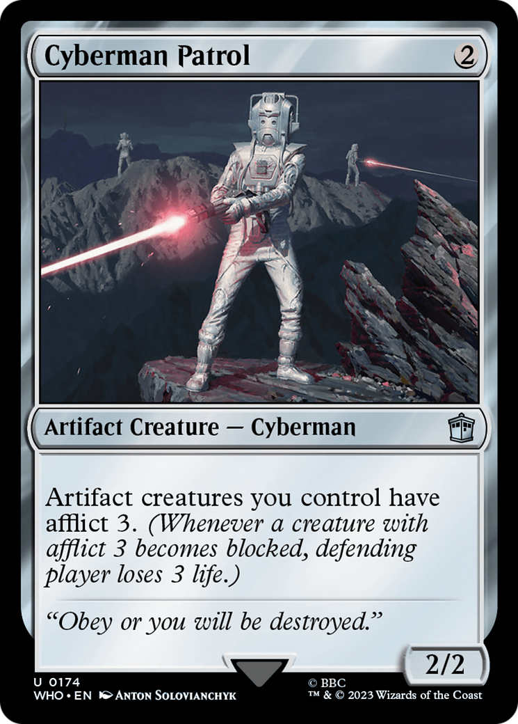 Cyberman Patrol [Doctor Who] | Jomio and Rueliete's Cards and Comics