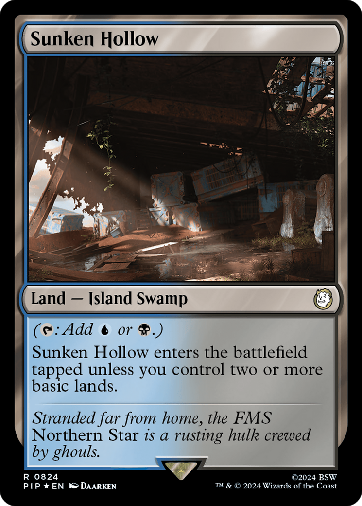 Sunken Hollow (Surge Foil) [Fallout] | Jomio and Rueliete's Cards and Comics