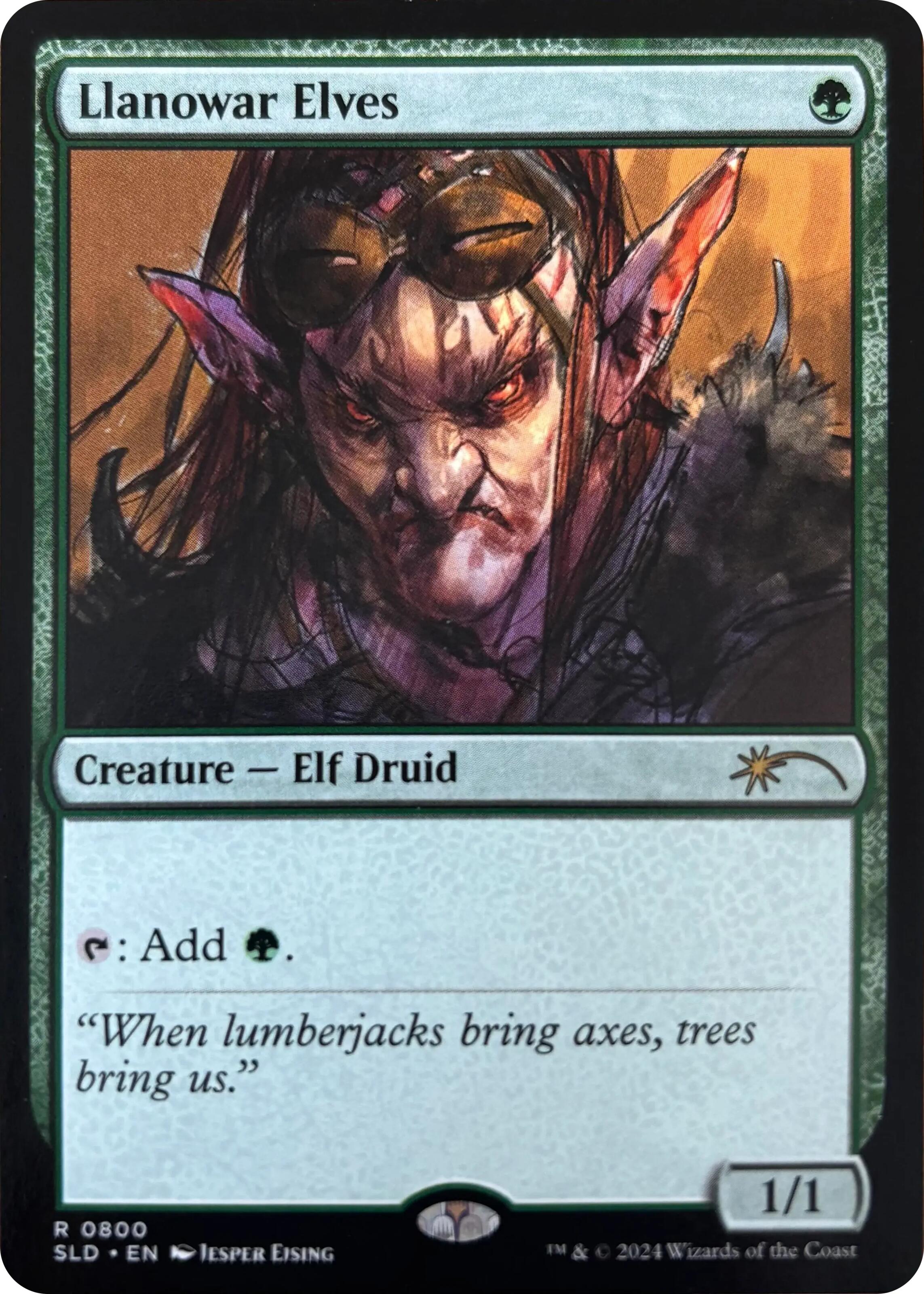 Llanowar Elves (0800) [Secret Lair Drop Series] | Jomio and Rueliete's Cards and Comics
