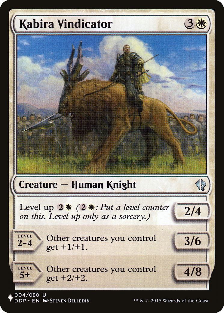 Kabira Vindicator [The List] | Jomio and Rueliete's Cards and Comics