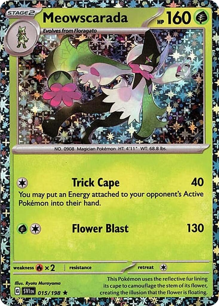 Meowscarada (015/198) (Sparkle Holo) [Miscellaneous Cards] | Jomio and Rueliete's Cards and Comics