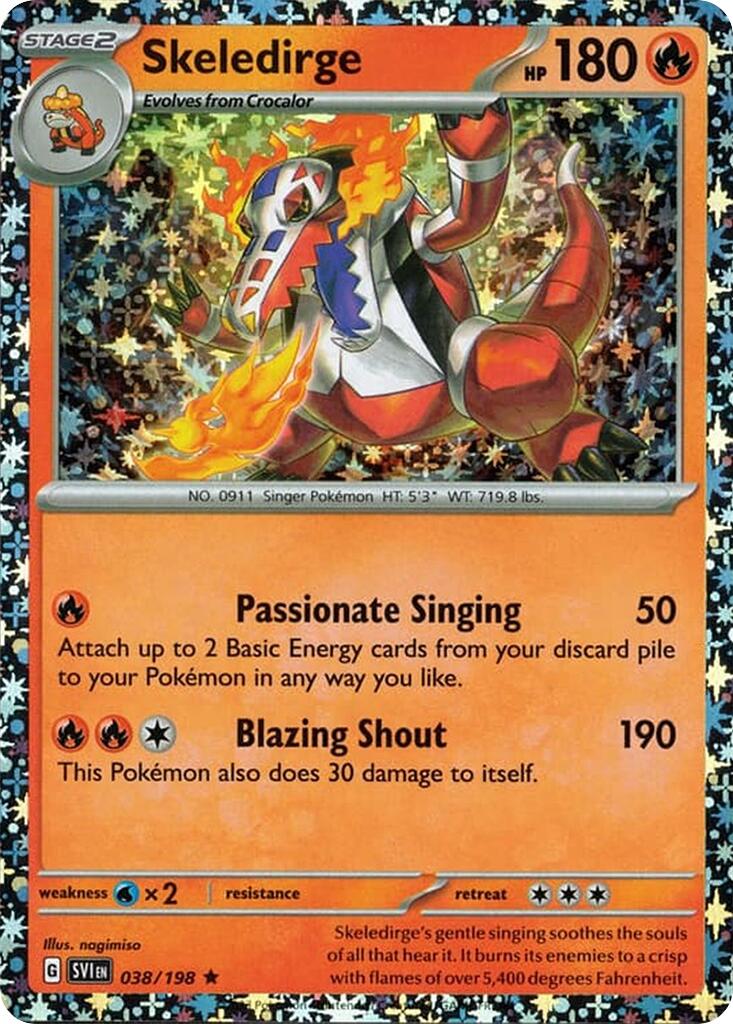 Skeledirge (038/198) (Sparkle Holo) [Miscellaneous Cards] | Jomio and Rueliete's Cards and Comics