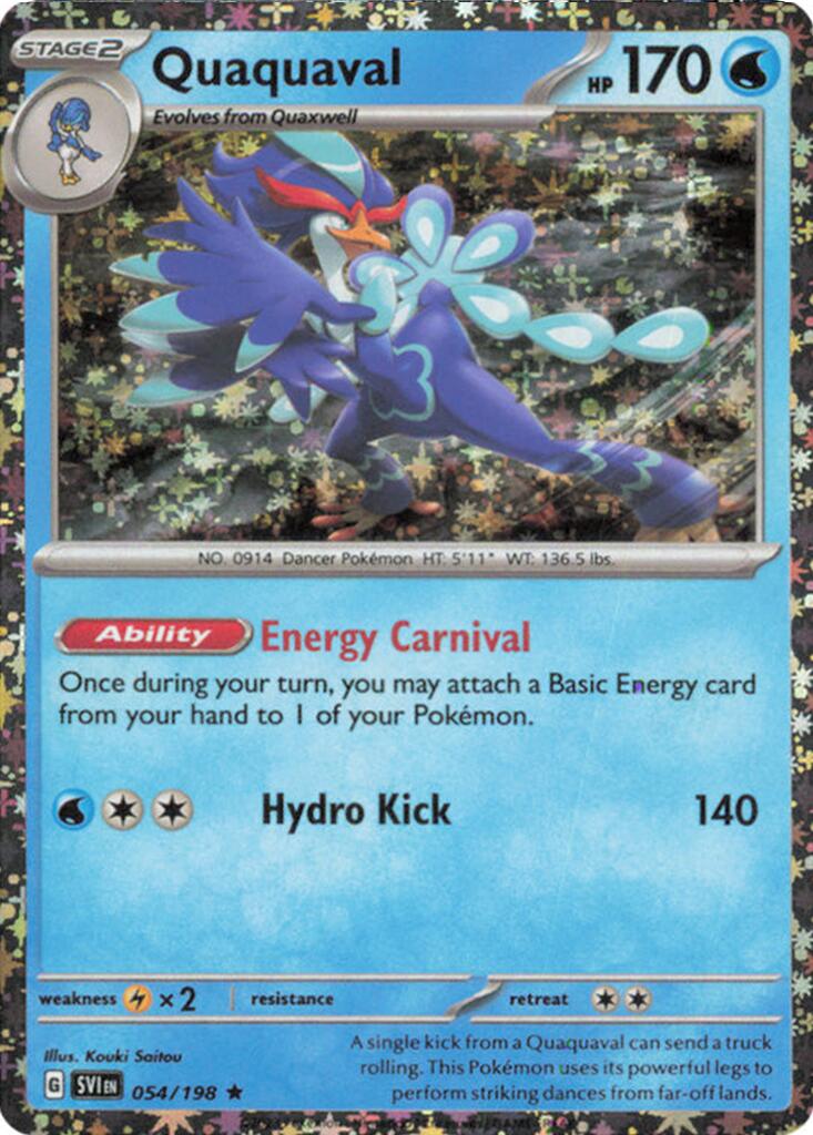 Quaquaval (054/198) (Sparkle Holo) [Miscellaneous Cards] | Jomio and Rueliete's Cards and Comics