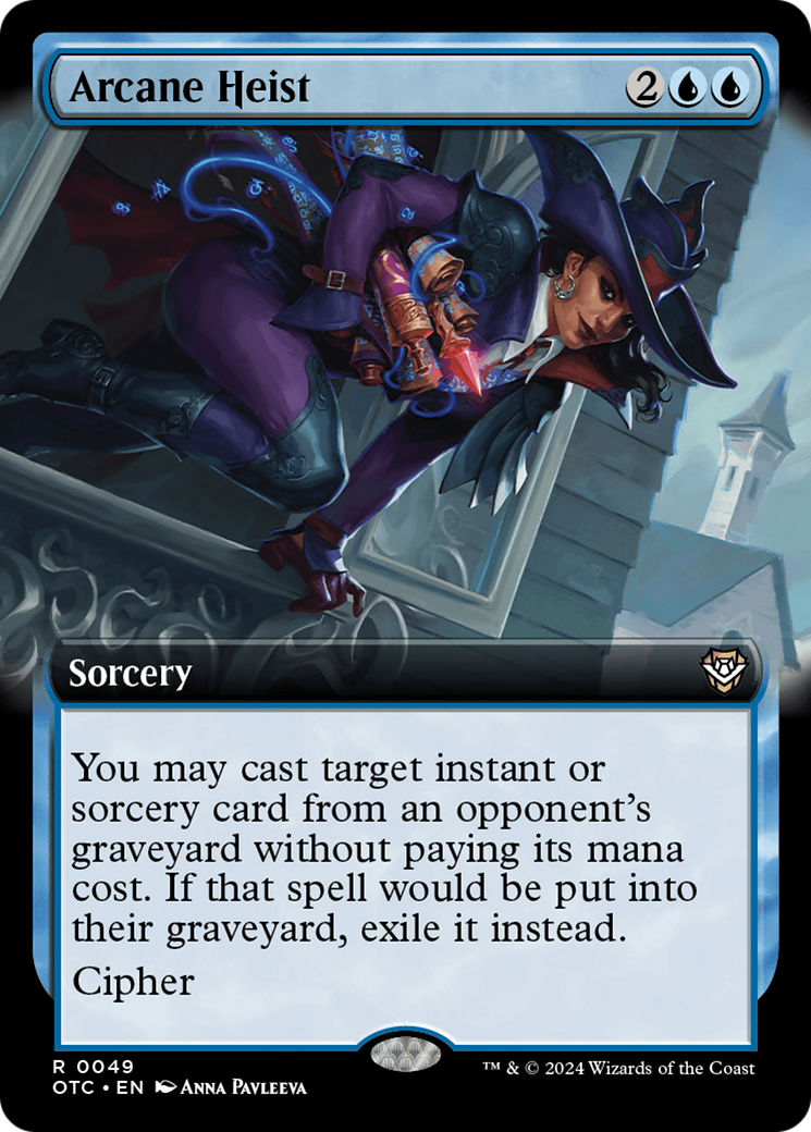 Arcane Heist (Extended Art) [Outlaws of Thunder Junction Commander] | Jomio and Rueliete's Cards and Comics