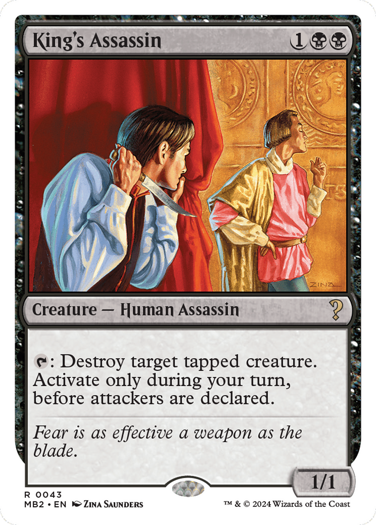 King's Assassin (White Border) [Mystery Booster 2] | Jomio and Rueliete's Cards and Comics
