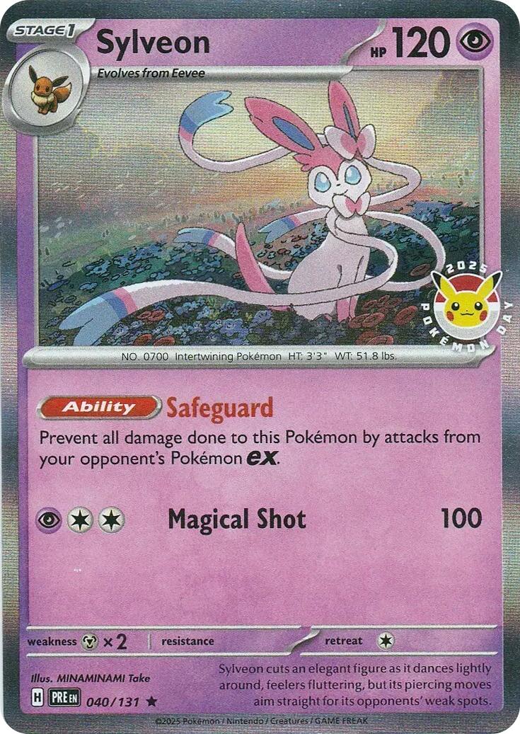 Sylveon (040/131) (Pokemon Day) [Scarlet & Violet: Prismatic Evolutions] | Jomio and Rueliete's Cards and Comics