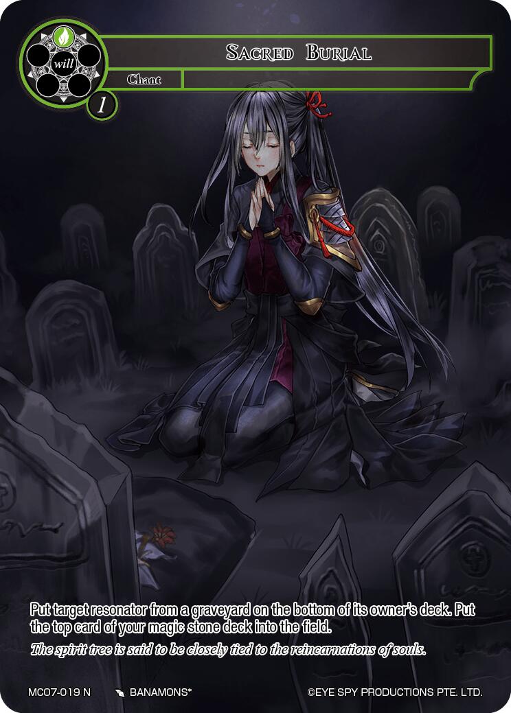 Sacred Burial (MC07-019 N) [Memoria Collection 07] | Jomio and Rueliete's Cards and Comics