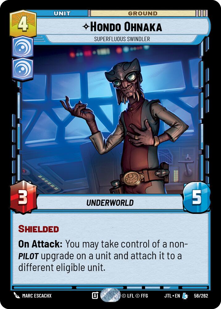 Hondo Ohnaka - Superfluous Swindler (056/262) (056/262) [Jump to Lightspeed] | Jomio and Rueliete's Cards and Comics