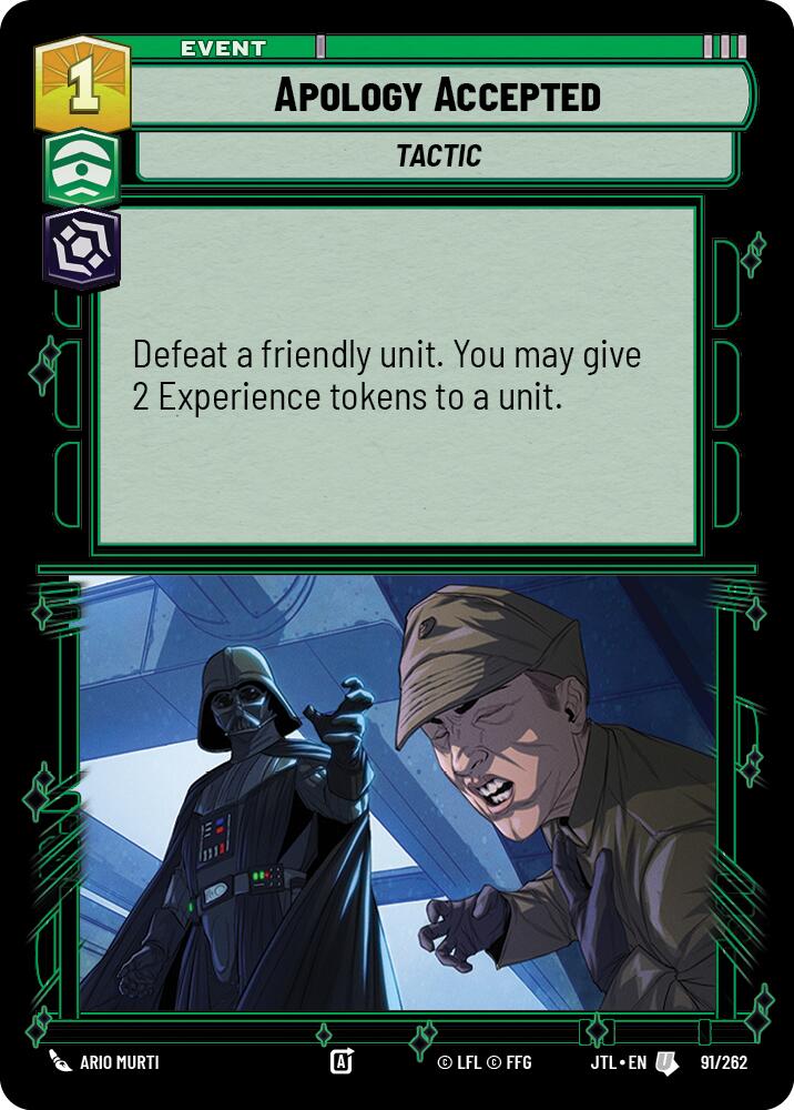 Apology Accepted (091/262) (091/262) [Jump to Lightspeed] | Jomio and Rueliete's Cards and Comics