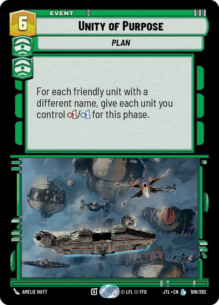 Unity of Purpose (106/262) (106/262) [Jump to Lightspeed] | Jomio and Rueliete's Cards and Comics