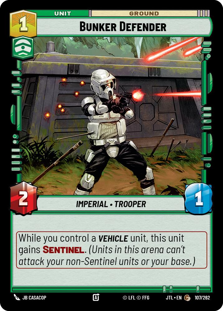 Bunker Defender (107/262) (107/262) [Jump to Lightspeed] | Jomio and Rueliete's Cards and Comics
