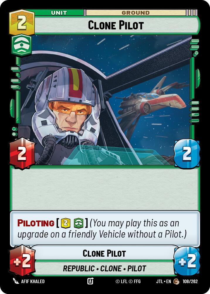 Clone Pilot (108/262) (108/262) [Jump to Lightspeed] | Jomio and Rueliete's Cards and Comics