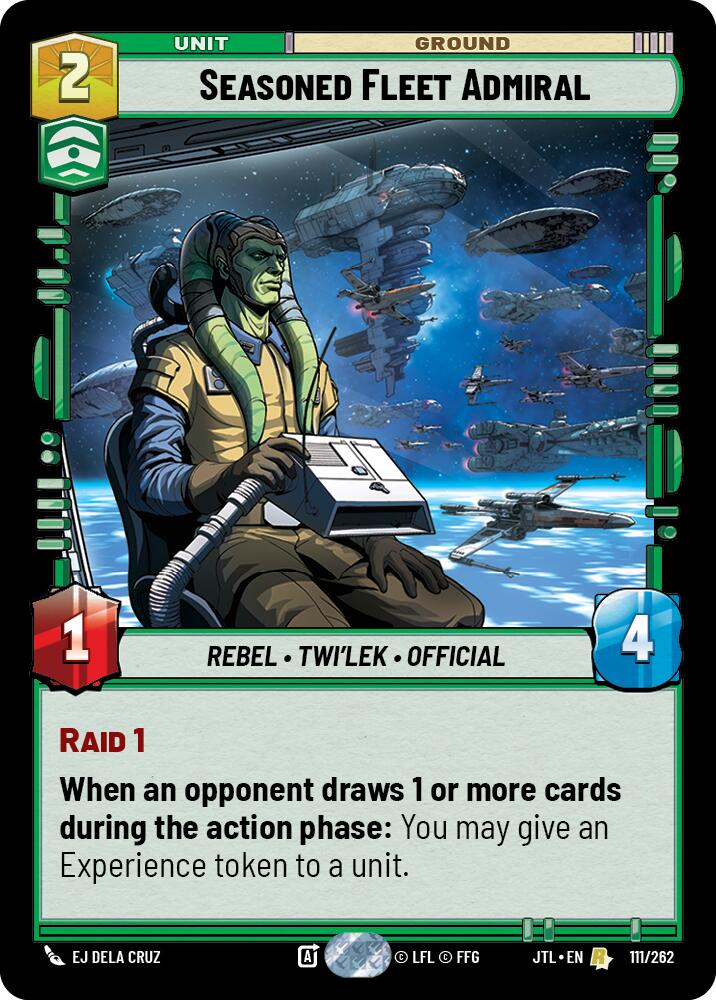 Seasoned Fleet Admiral (111/262) (111/262) [Jump to Lightspeed] | Jomio and Rueliete's Cards and Comics