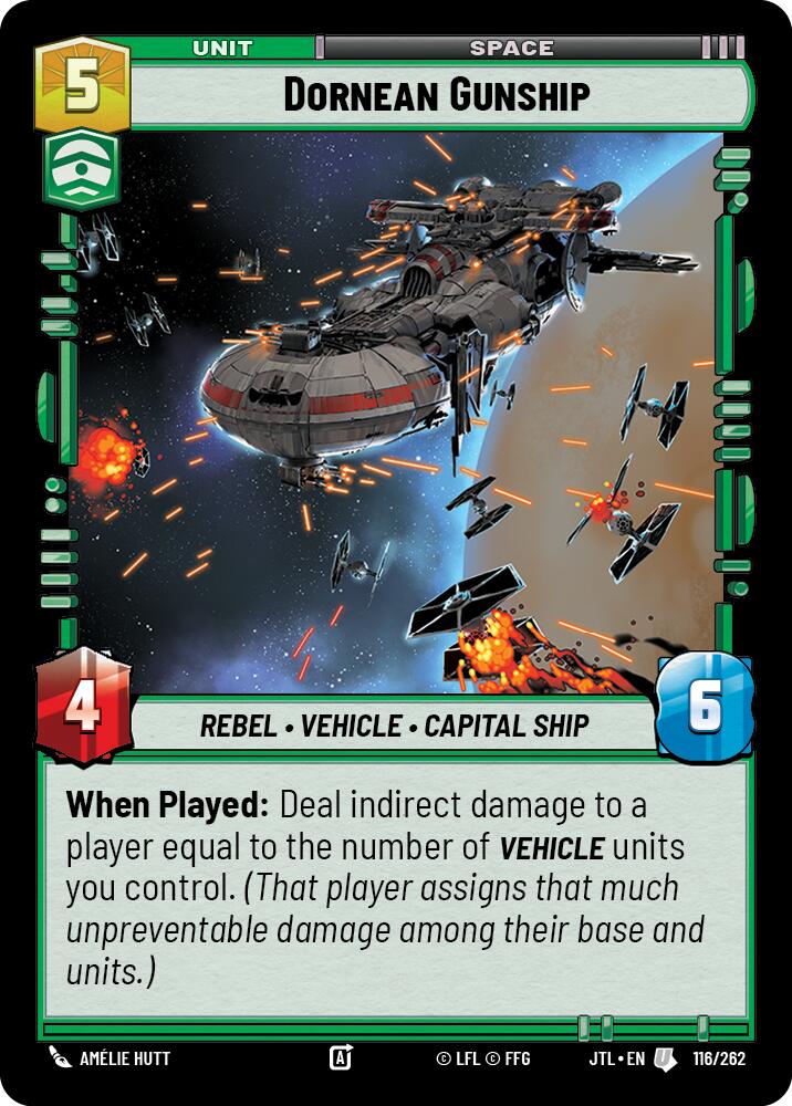 Dornean Gunship (116/262) (116/262) [Jump to Lightspeed] | Jomio and Rueliete's Cards and Comics