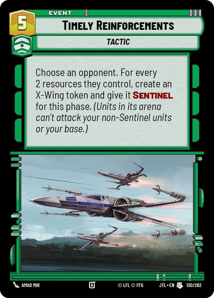 Timely Reinforcements (130/262) (130/262) [Jump to Lightspeed] | Jomio and Rueliete's Cards and Comics