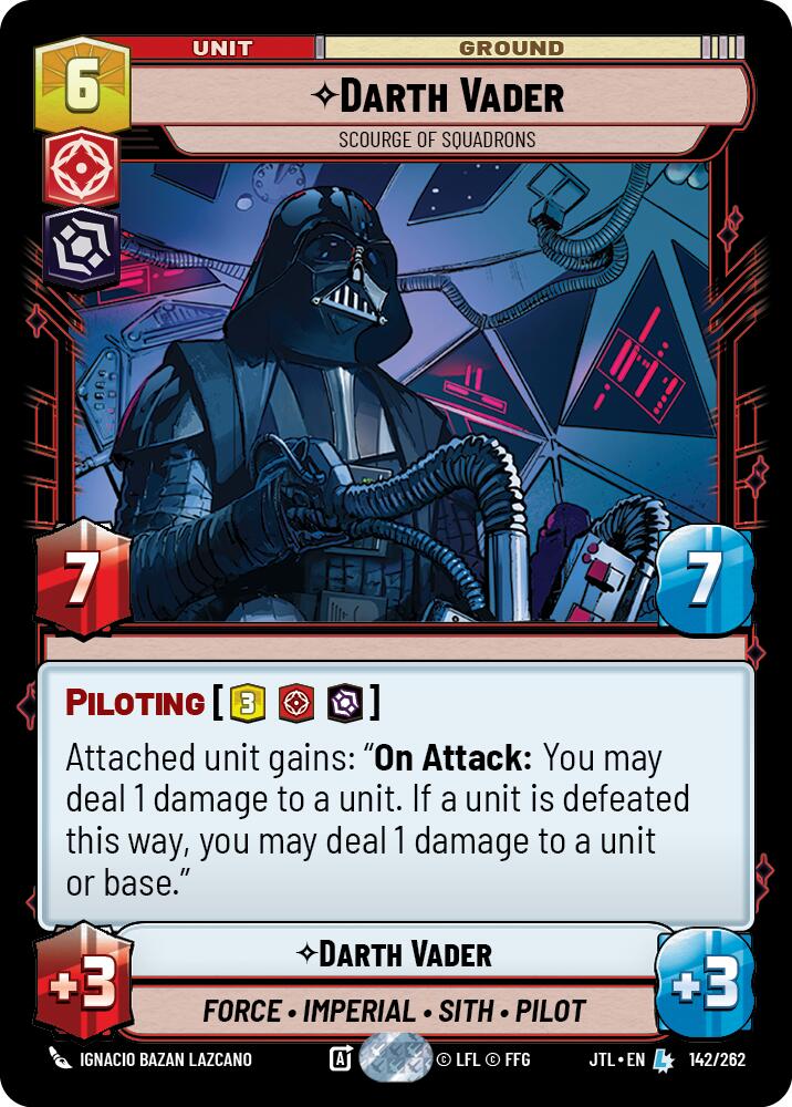 Darth Vader - Scourge of Squadrons (142/262) (142/262) [Jump to Lightspeed] | Jomio and Rueliete's Cards and Comics