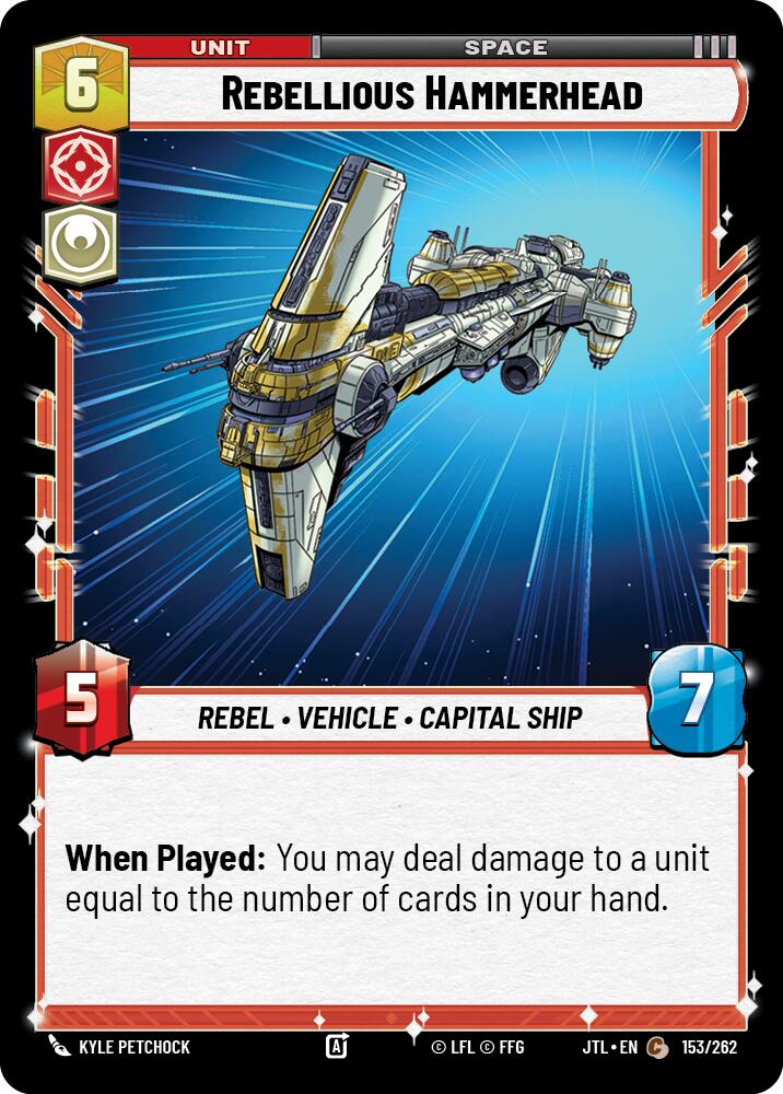 Rebellious Hammerhead (153/262) (153/262) [Jump to Lightspeed] | Jomio and Rueliete's Cards and Comics