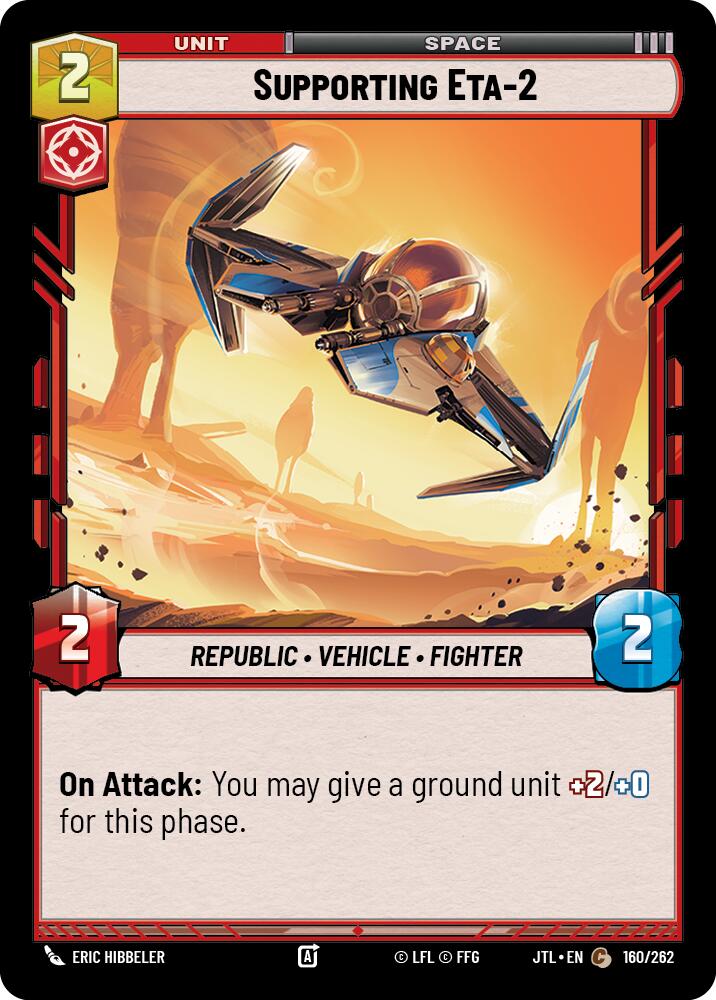 Supporting Eta-2 (160/262) (160/262) [Jump to Lightspeed] | Jomio and Rueliete's Cards and Comics