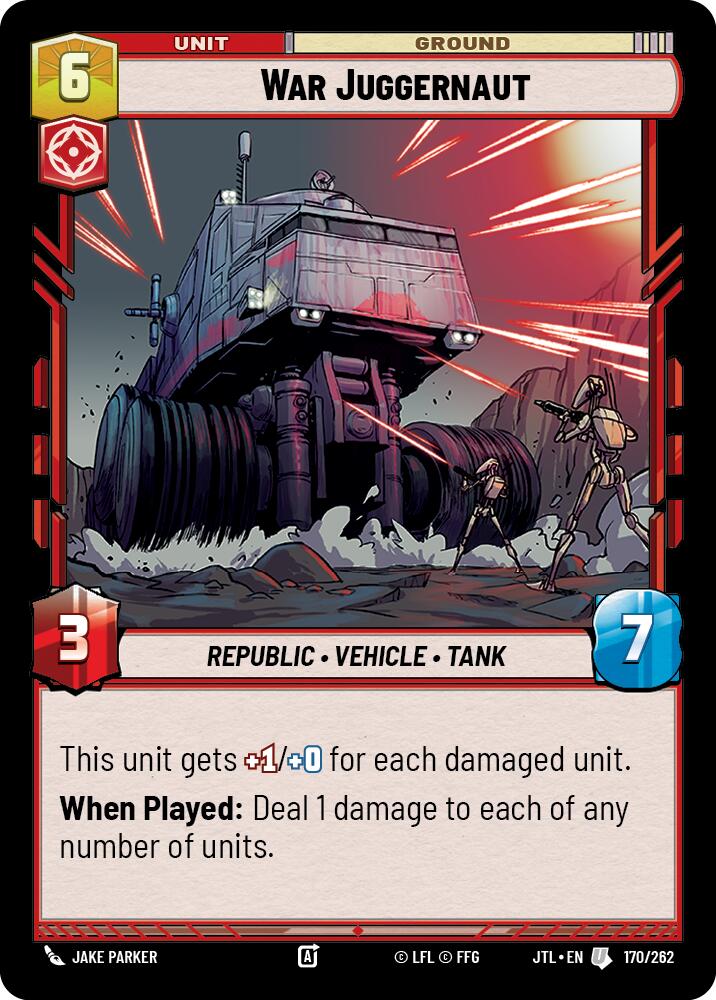 War Juggernaut (170/262) (170/262) [Jump to Lightspeed] | Jomio and Rueliete's Cards and Comics
