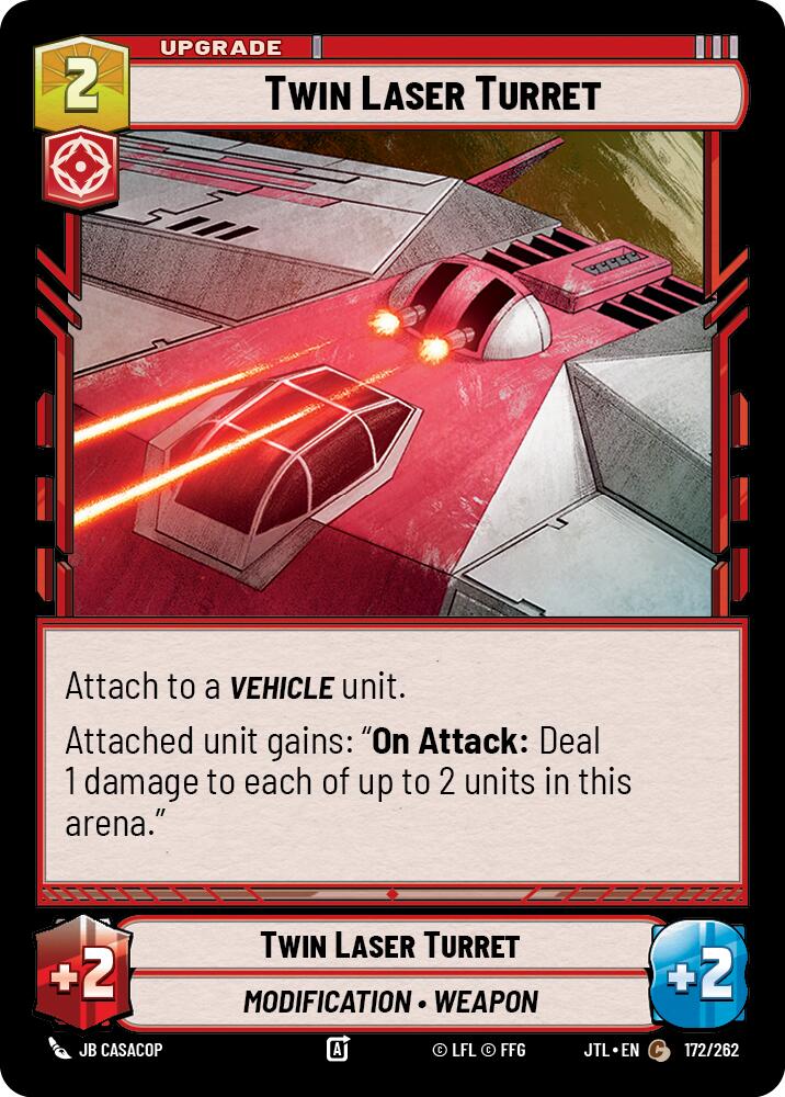 Twin Laser Turret (172/262) (172/262) [Jump to Lightspeed] | Jomio and Rueliete's Cards and Comics